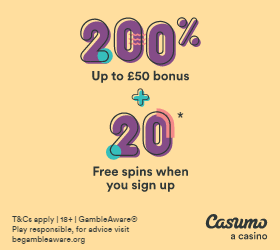 casumo free spins no deposit