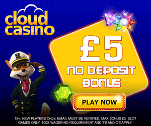 Cloud Casino no deposit bonus