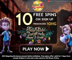 Lucks Casino Free Spins No Deposit Bonus