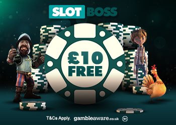 Slot Boss - £10 No Deposit Bonus + £5000 match bonus