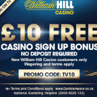 William Hill Casino - £10 no deposit casino bonus!